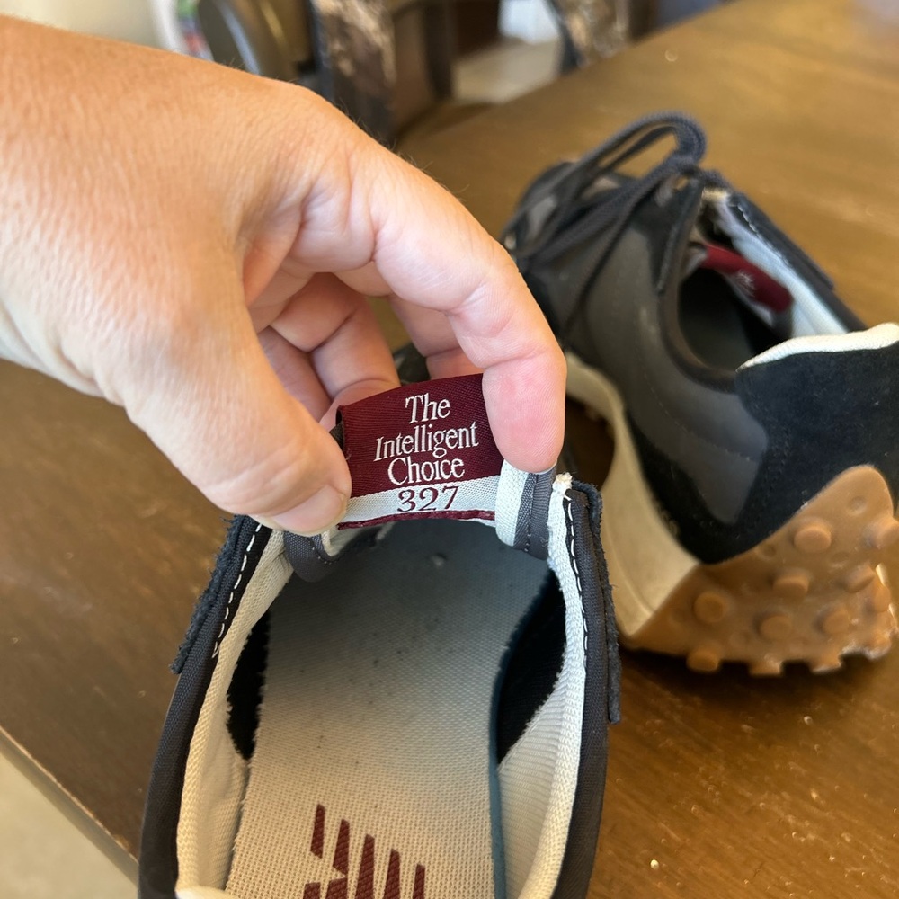 New Balance Black Gray White Athletic Sneakers - Picture 5 of 5